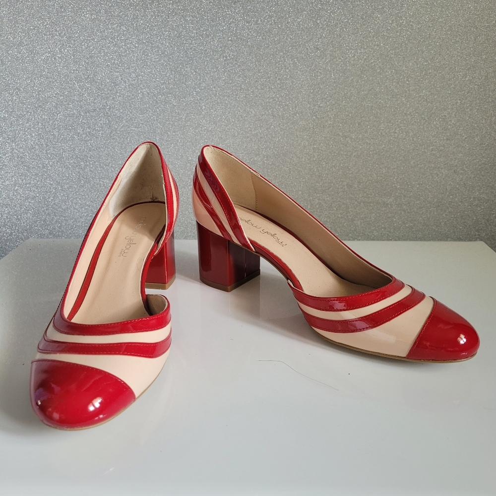 Mellow Yellow Ladies Pumps Straight from Paris Size 8 (EUR 38)